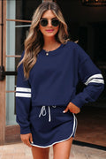 Navy Varsity Skort Set