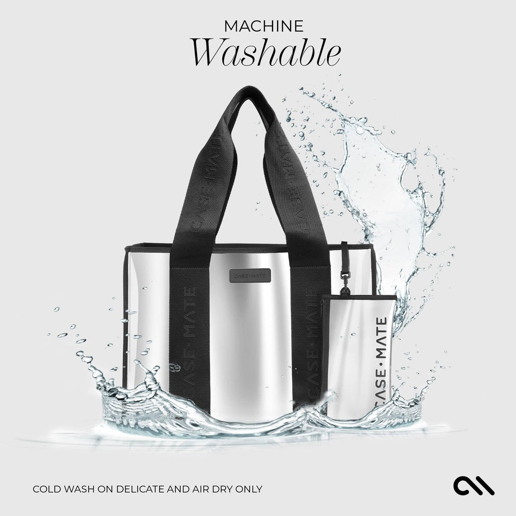 Case-Mate Silver Chrome Jelly Tote Bag