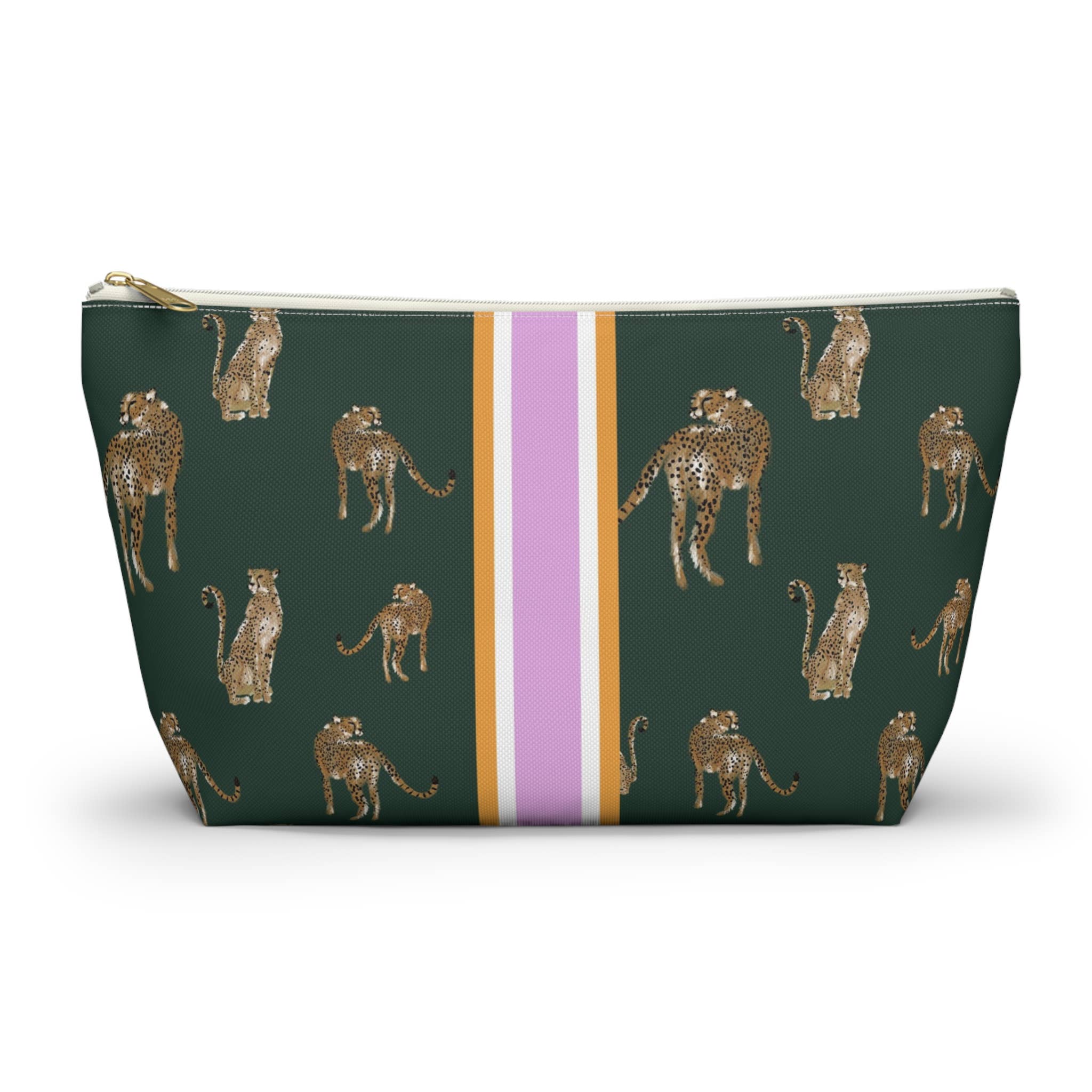 Britt Mills Mahjong Tile Pouch: Cheetah Dance