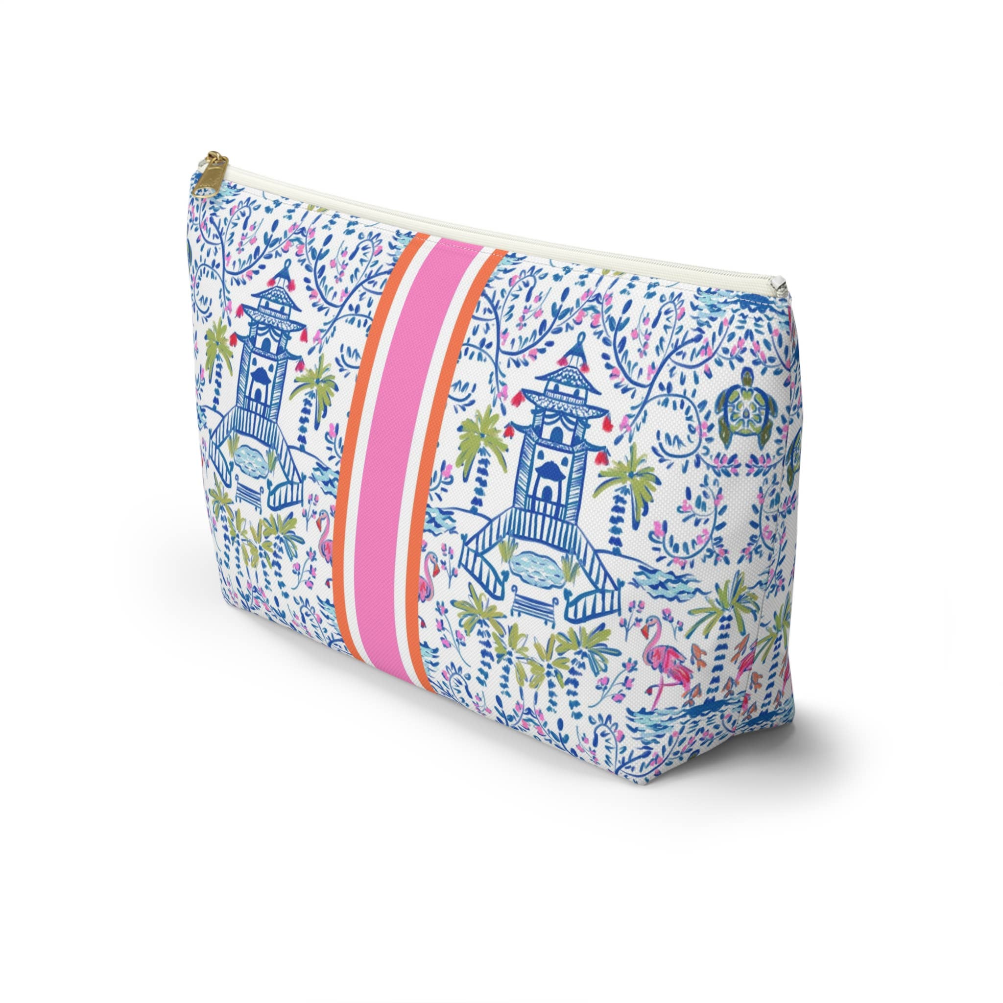 Britt Mills Mahjong Tile Pouch: Colorful Chinoiserie