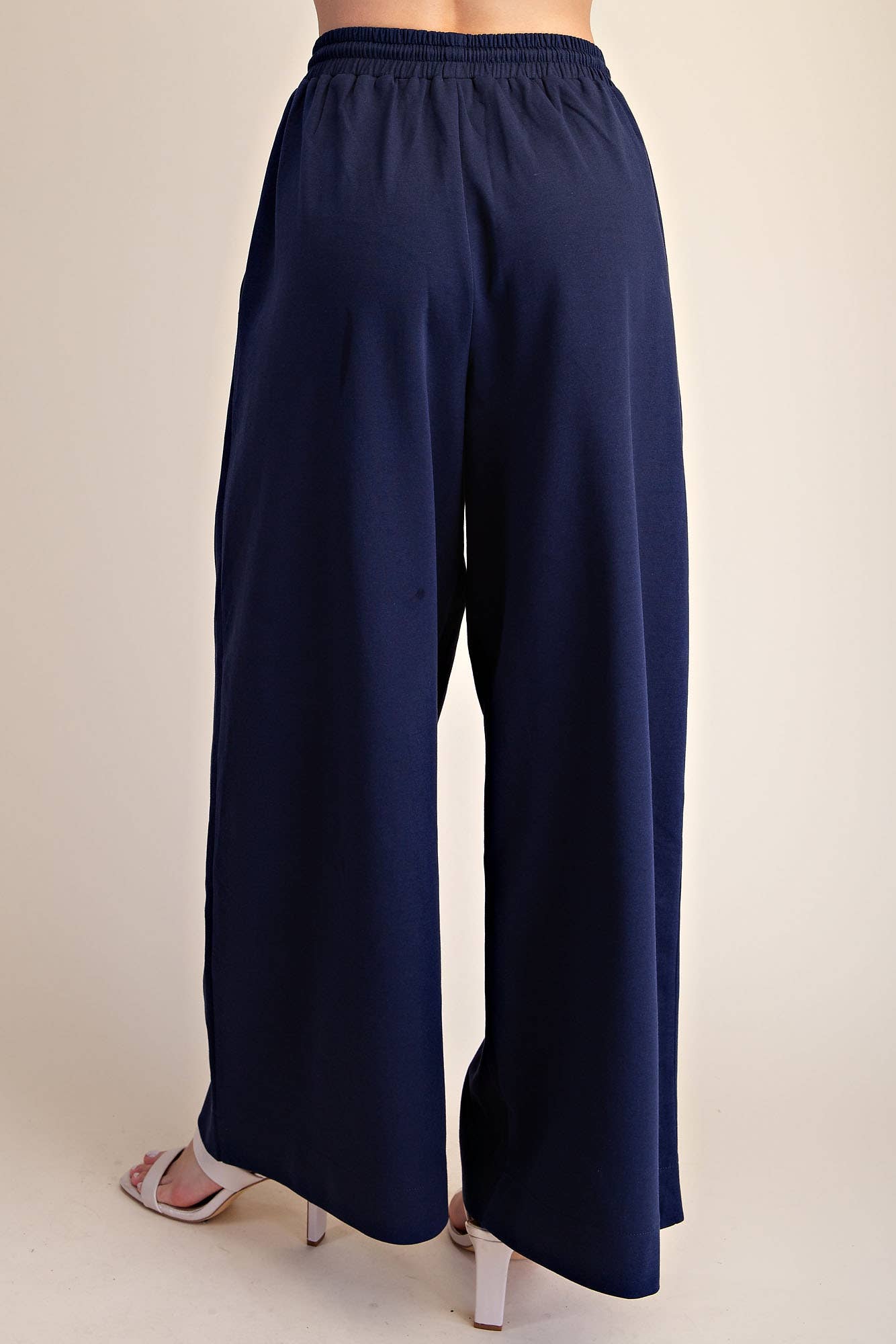 Glam | Bubble Sleeve Top and Wide Leg Pants Set
