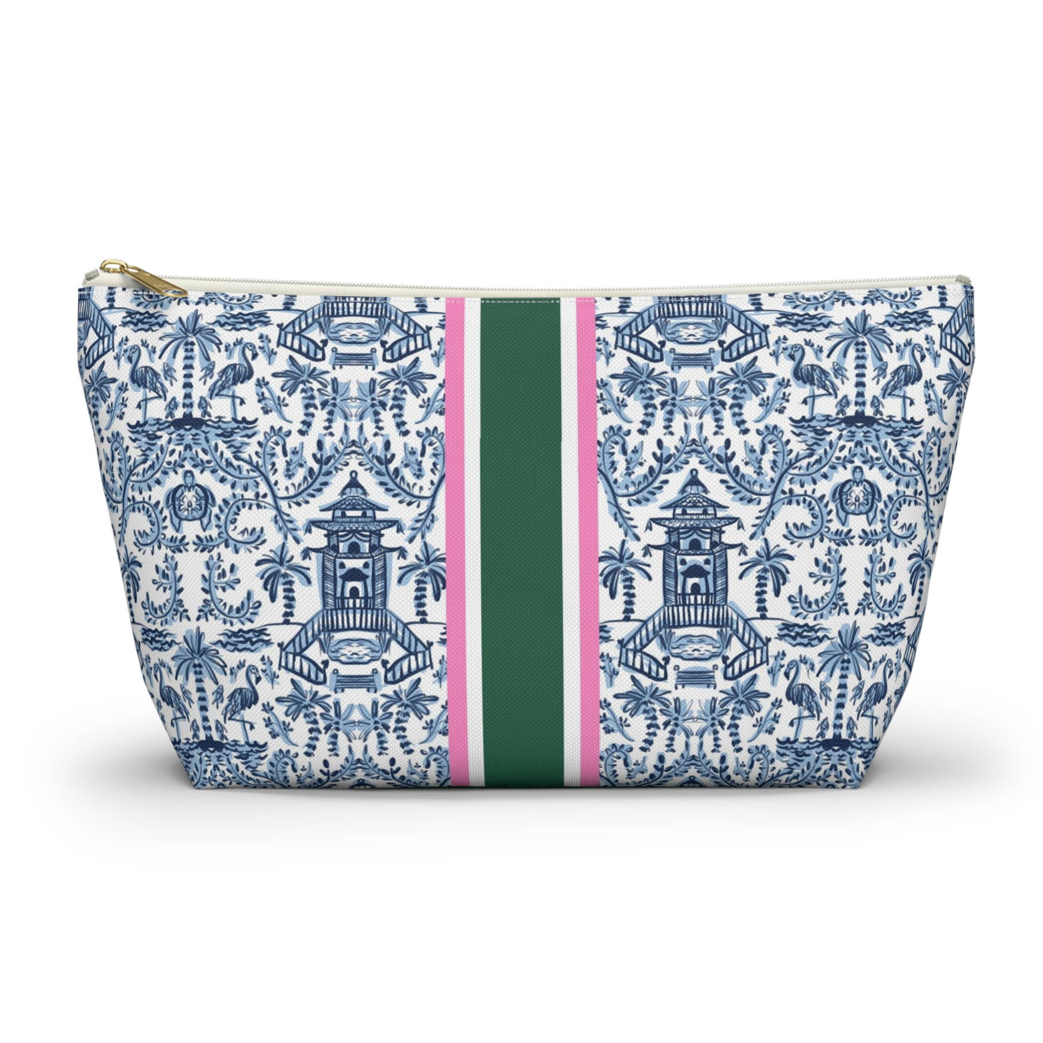 Britt Mills Mahjong Tile Pouch: Palm Beach
