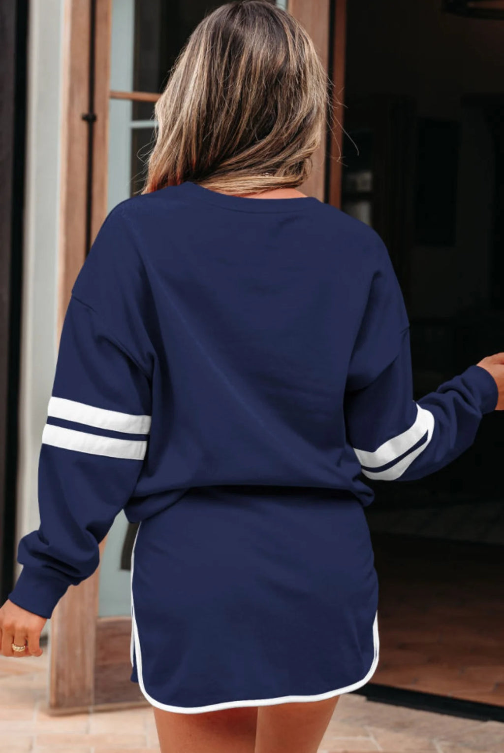 Navy Varsity Skort Set