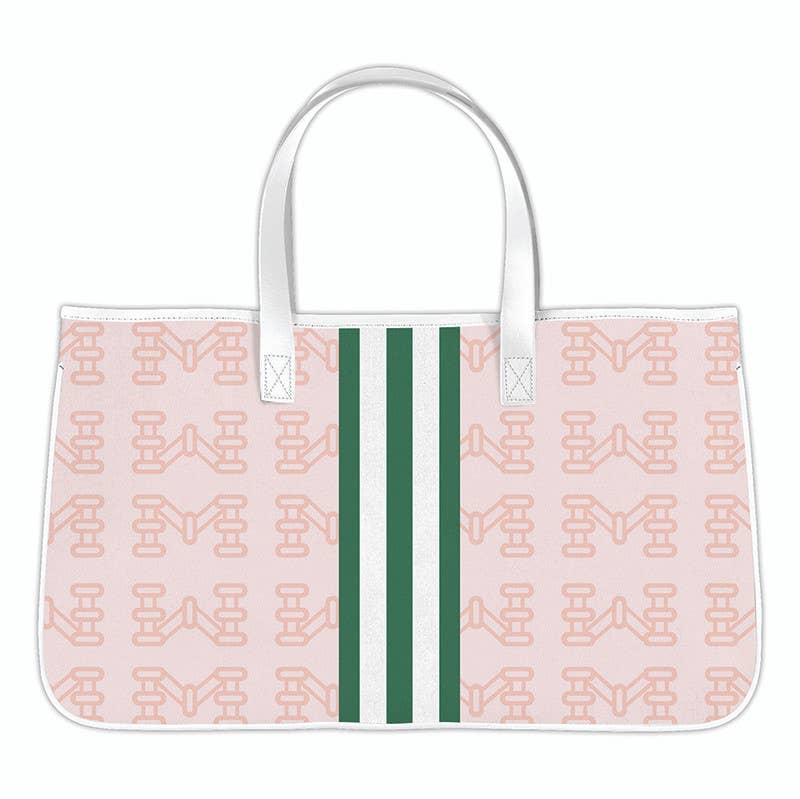 Mahj Pink Mahjong Canvas Tote Bag