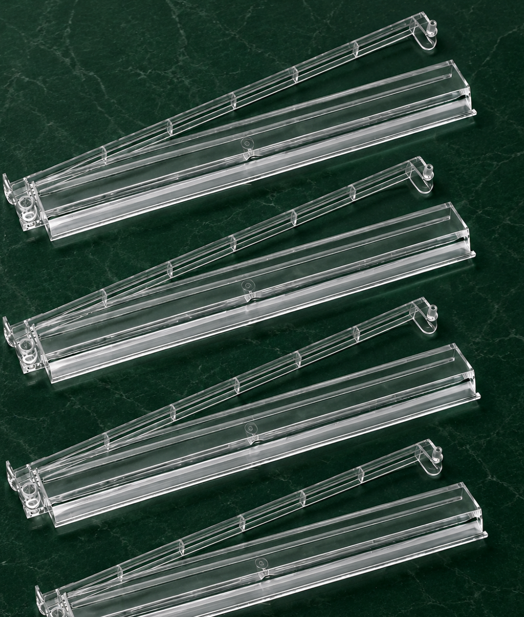 Clear Mahjong Tile Racks & Pushers | Set of 4