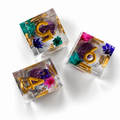 Falling Blossom Purple | Mahjong Large Dice