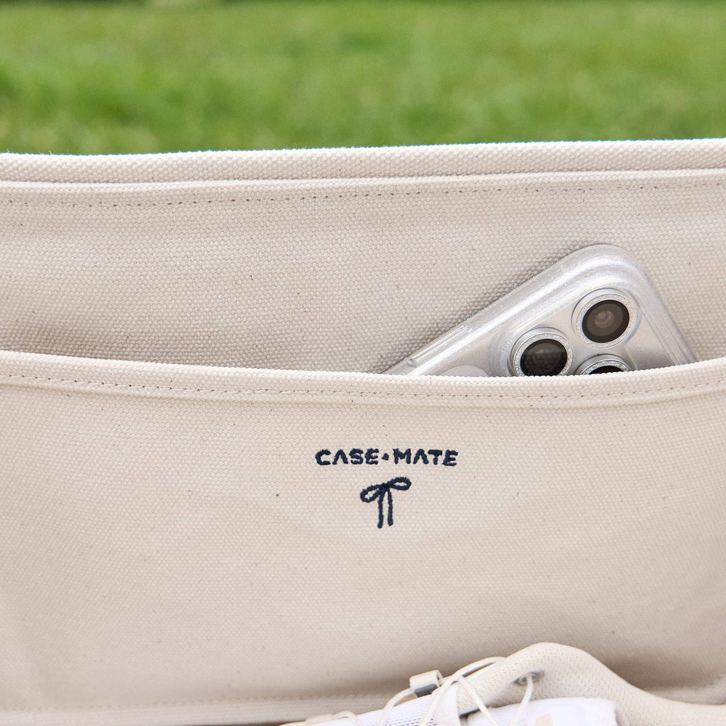Case-Mate Canvas Tote: Oxford Navy Bow