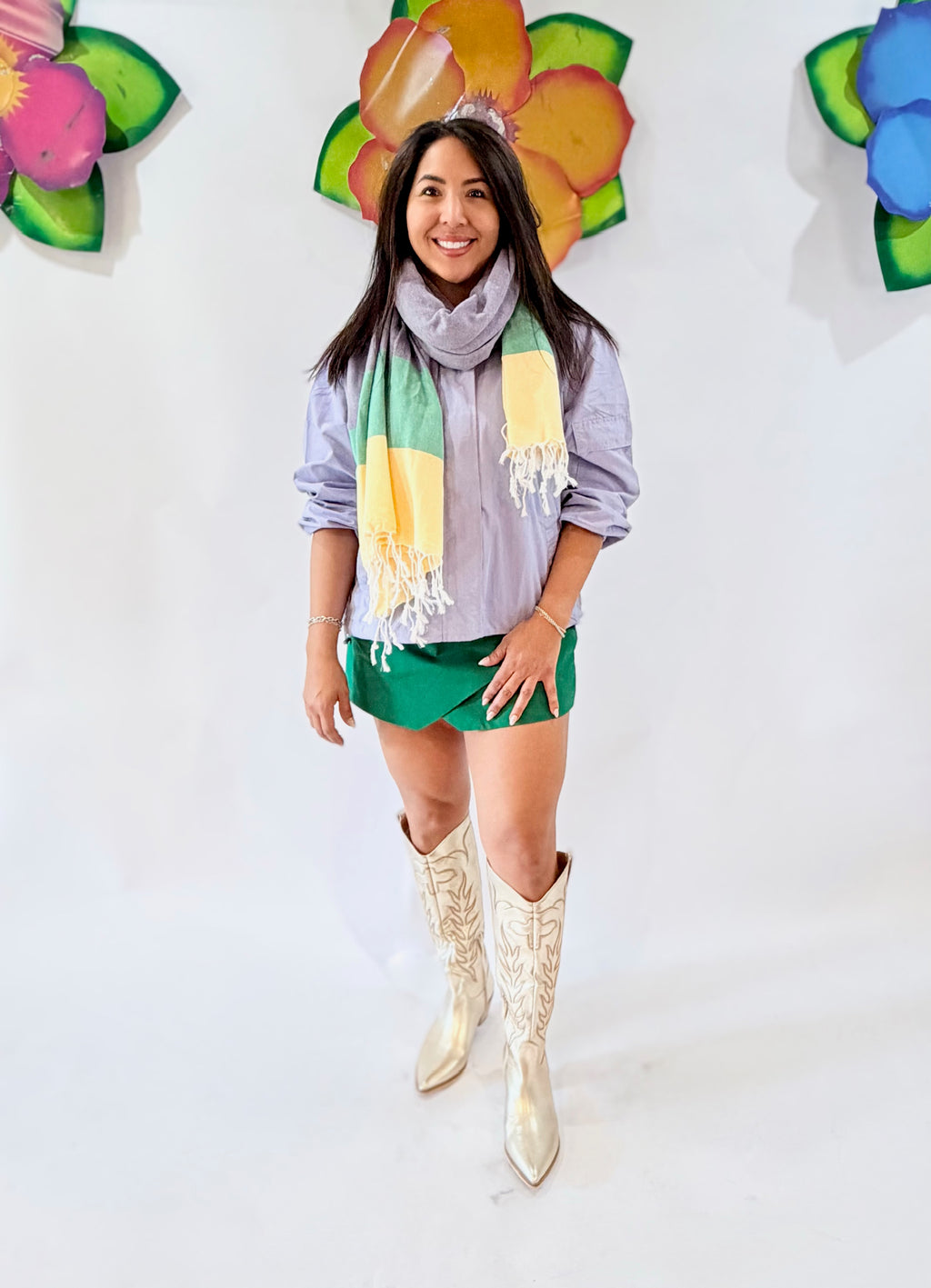 Gold Inlay Boots