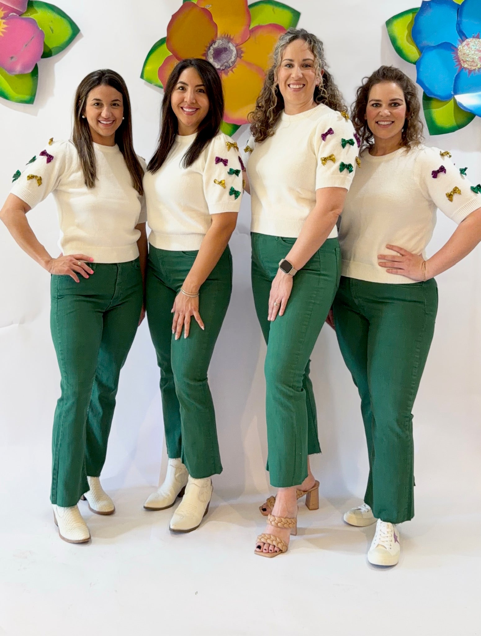 Green JBD High Rise Crop Flare | Sz 24