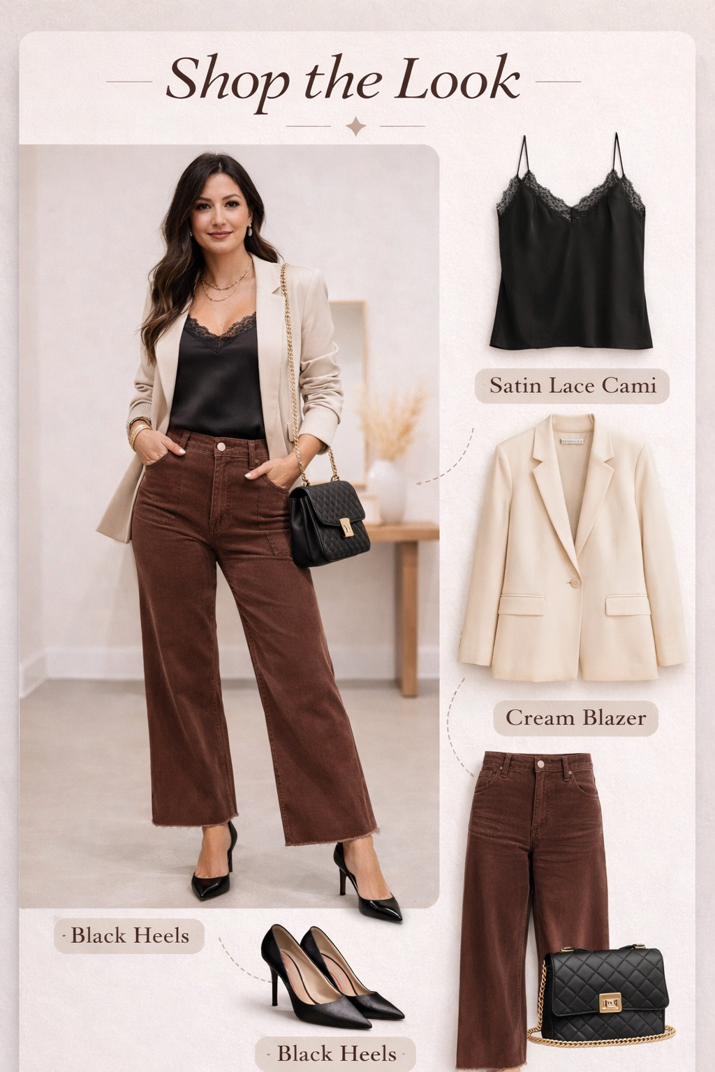 Dark Brown Patch Jeans