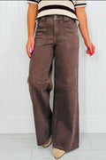 Dark Brown Patch Jeans