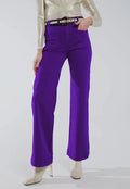 Purple Flare Jeans with Large Front Pockets (runs small)