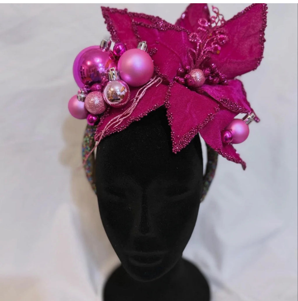Poinsettia Princess Headpiece