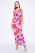 FORE | One Shoulder Scarf Maxi Dress
