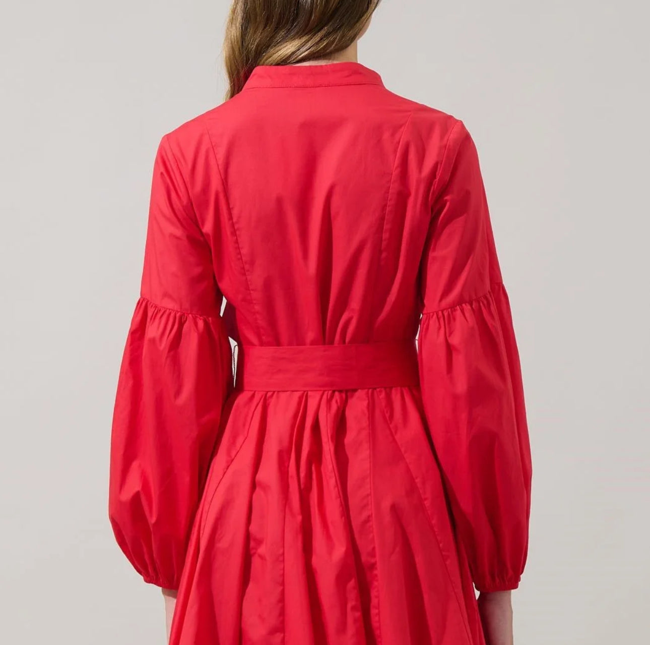 Sugarlips Red Button Down Mini Dress