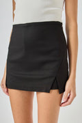 Endless Rose Black Cut-Out Mini Skort | Women’s Dressy Skort