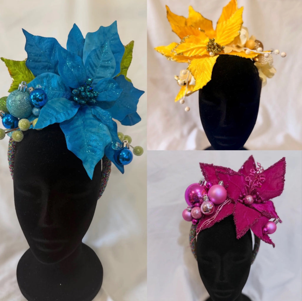 Poinsettia Princess Headpiece