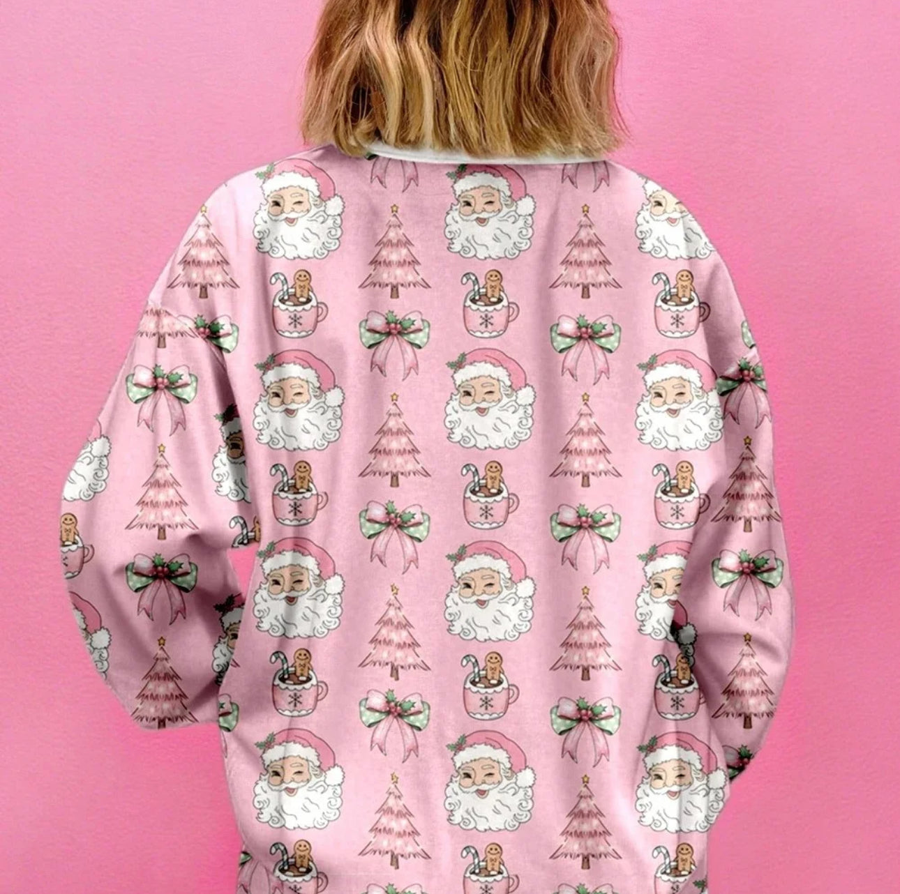 Pink Christmas 2-Piece Short Set