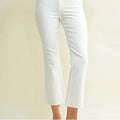 JBD - White - Cropped Kick Flare