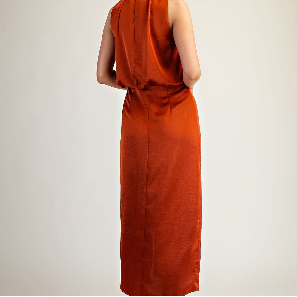 Glam Fall Rust Dress