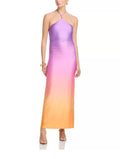 FORE | Ombre Halter Beaded Maxi Dress
