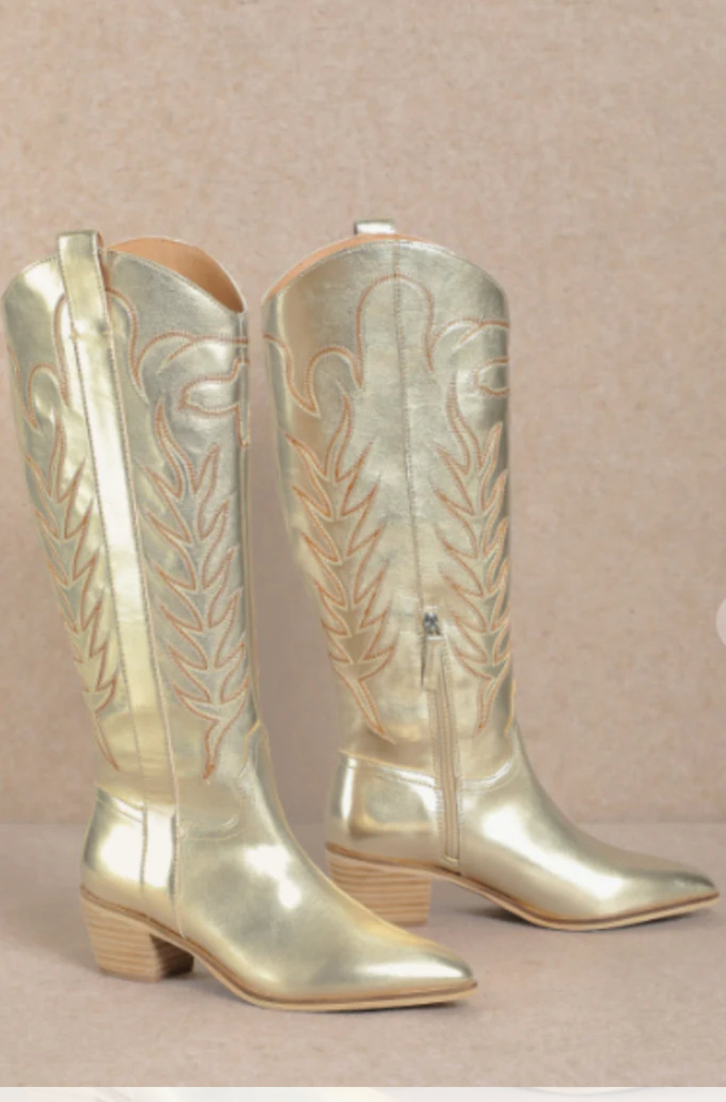 Gold Inlay Boots