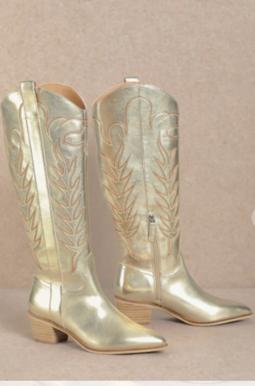 Gold Inlay Boots