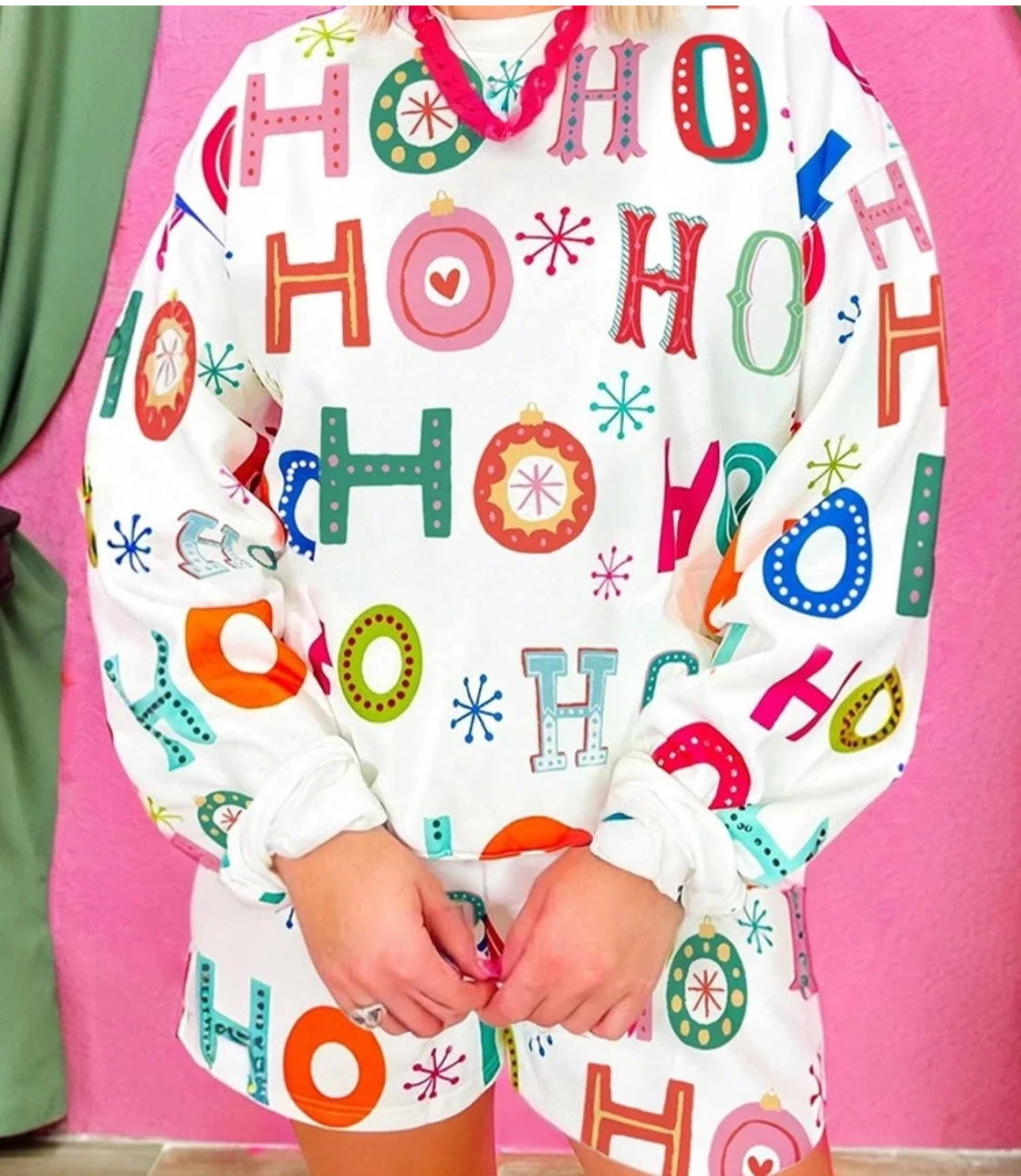 White Ho Ho Ho Lounge Set