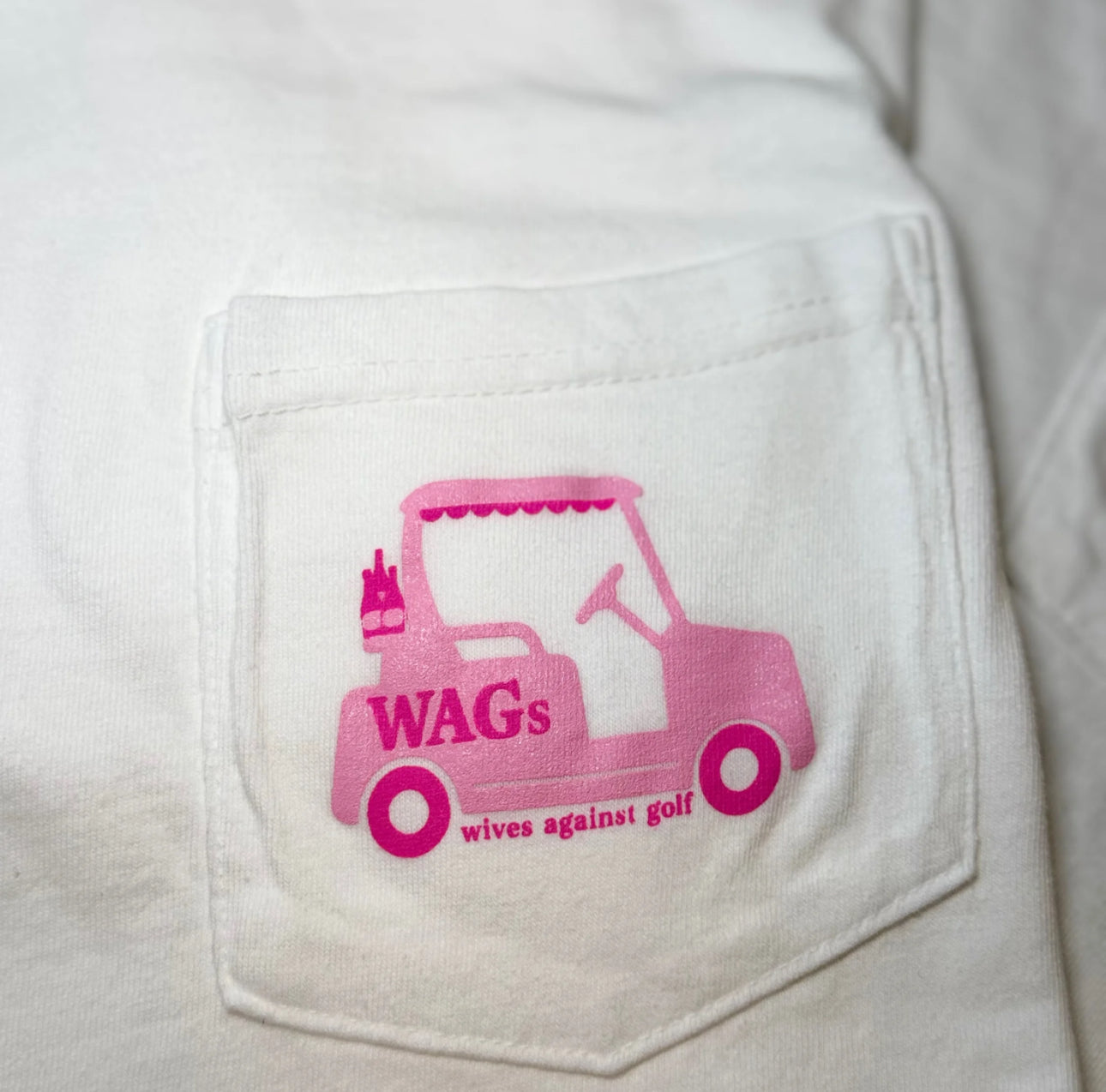 Wives Against Golf (WAG) Front Pocket Comfort Color Tee