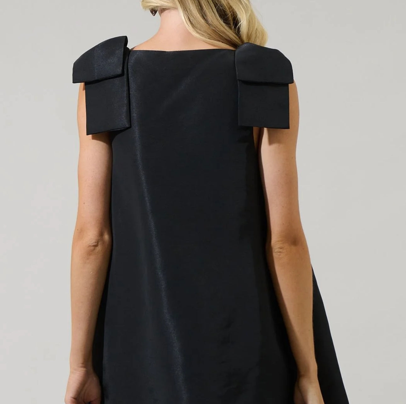 Sugarlips Black Bow Mini Dress (size down for a fitted look)