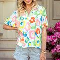 Multicolor Leopard Dot Blouse