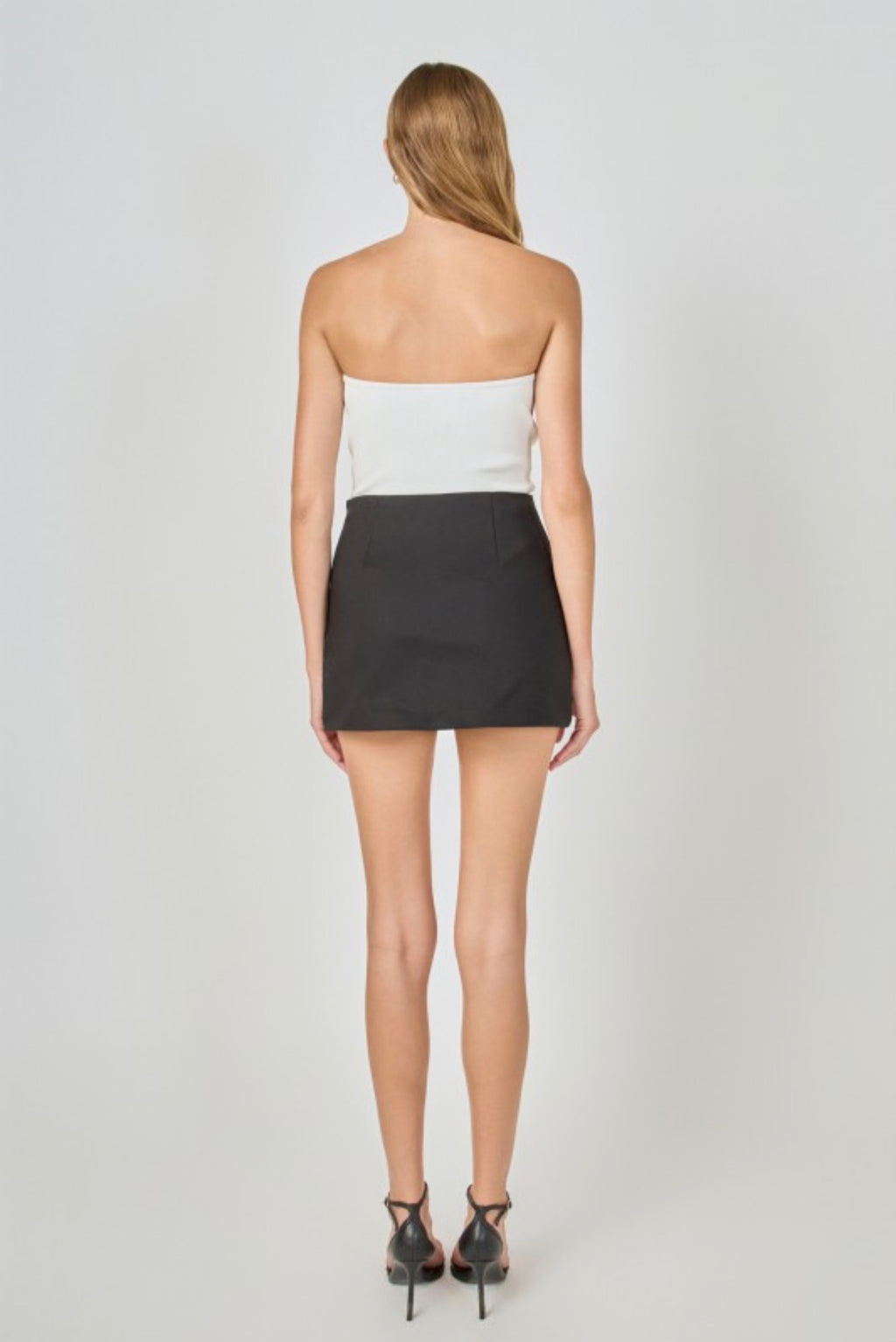 Endless Rose Black Cut-Out Mini Skort | Women’s Dressy Skort