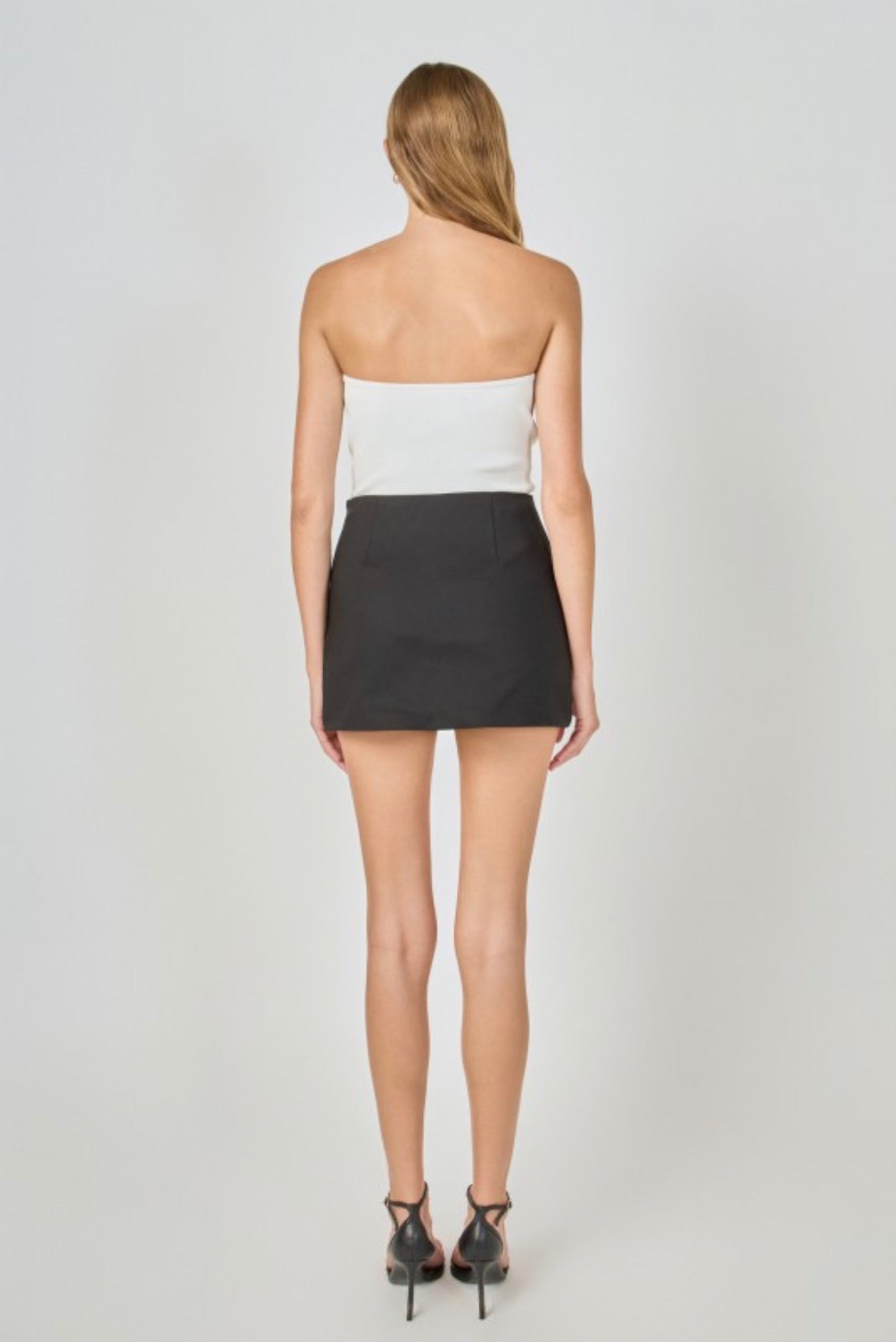 Endless Rose Black Cut-Out Mini Skort | Women’s Dressy Skort
