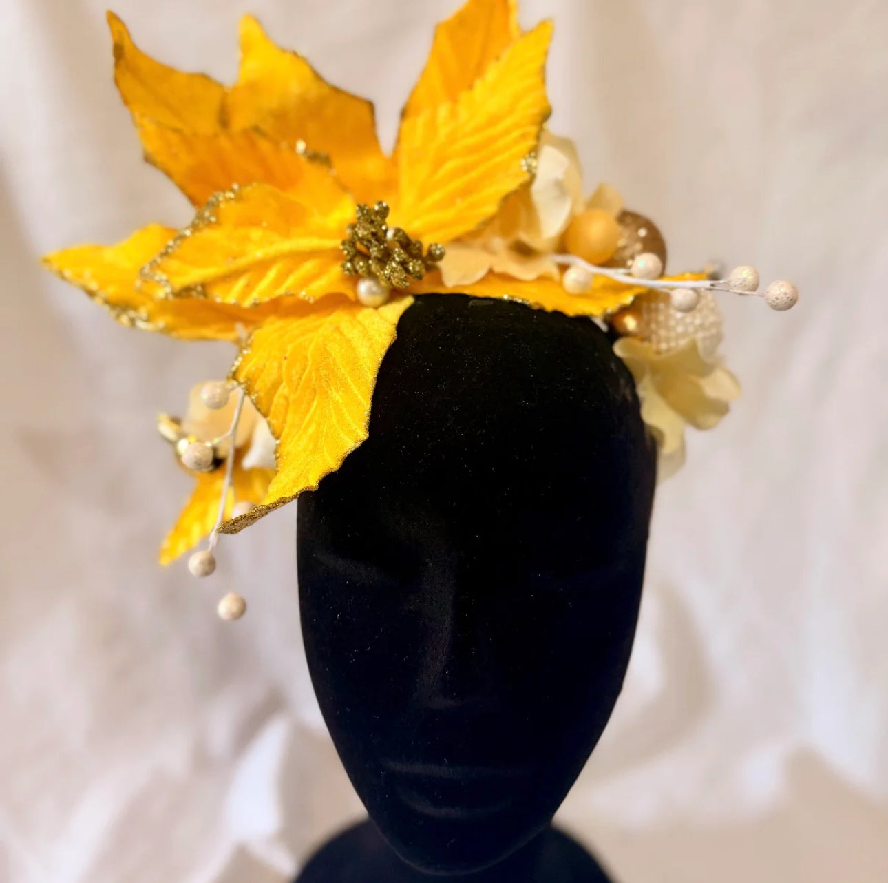 Poinsettia Princess Headpiece