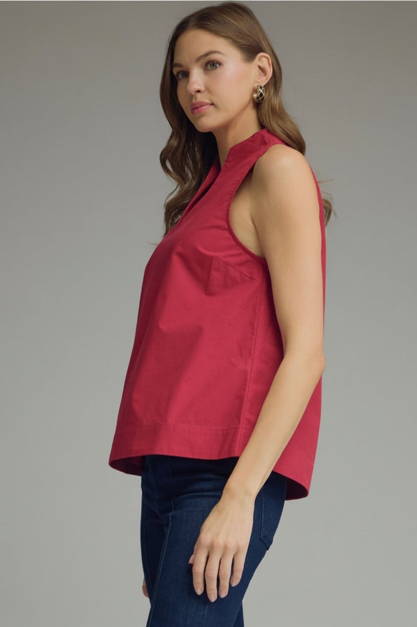 ENTRO | Ruby Stand Collar Top