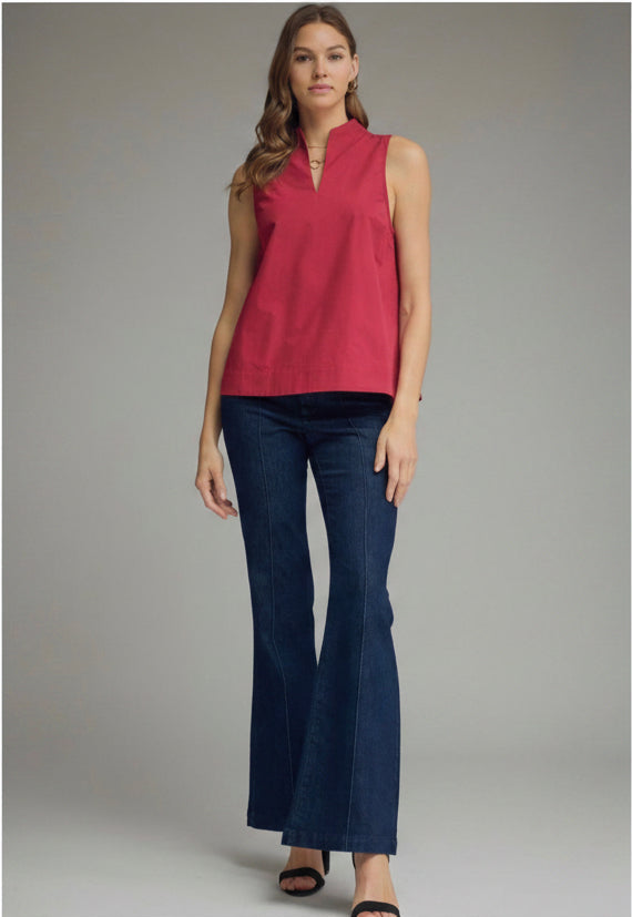ENTRO | Ruby Stand Collar Top