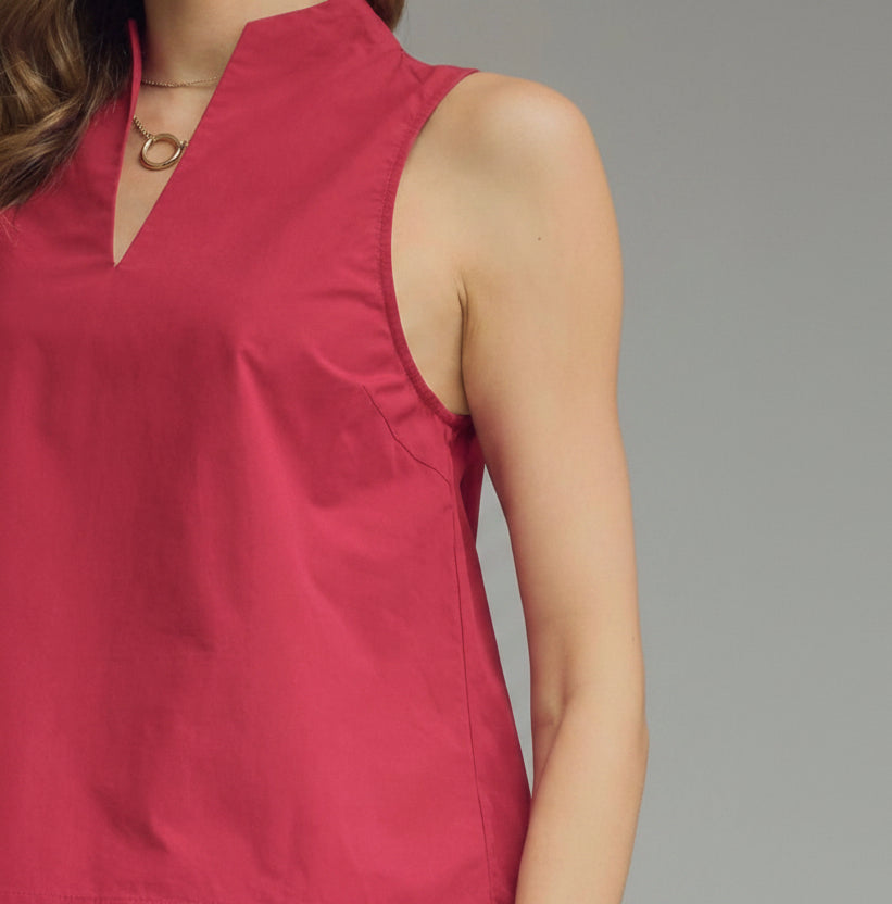 ENTRO | Ruby Stand Collar Top