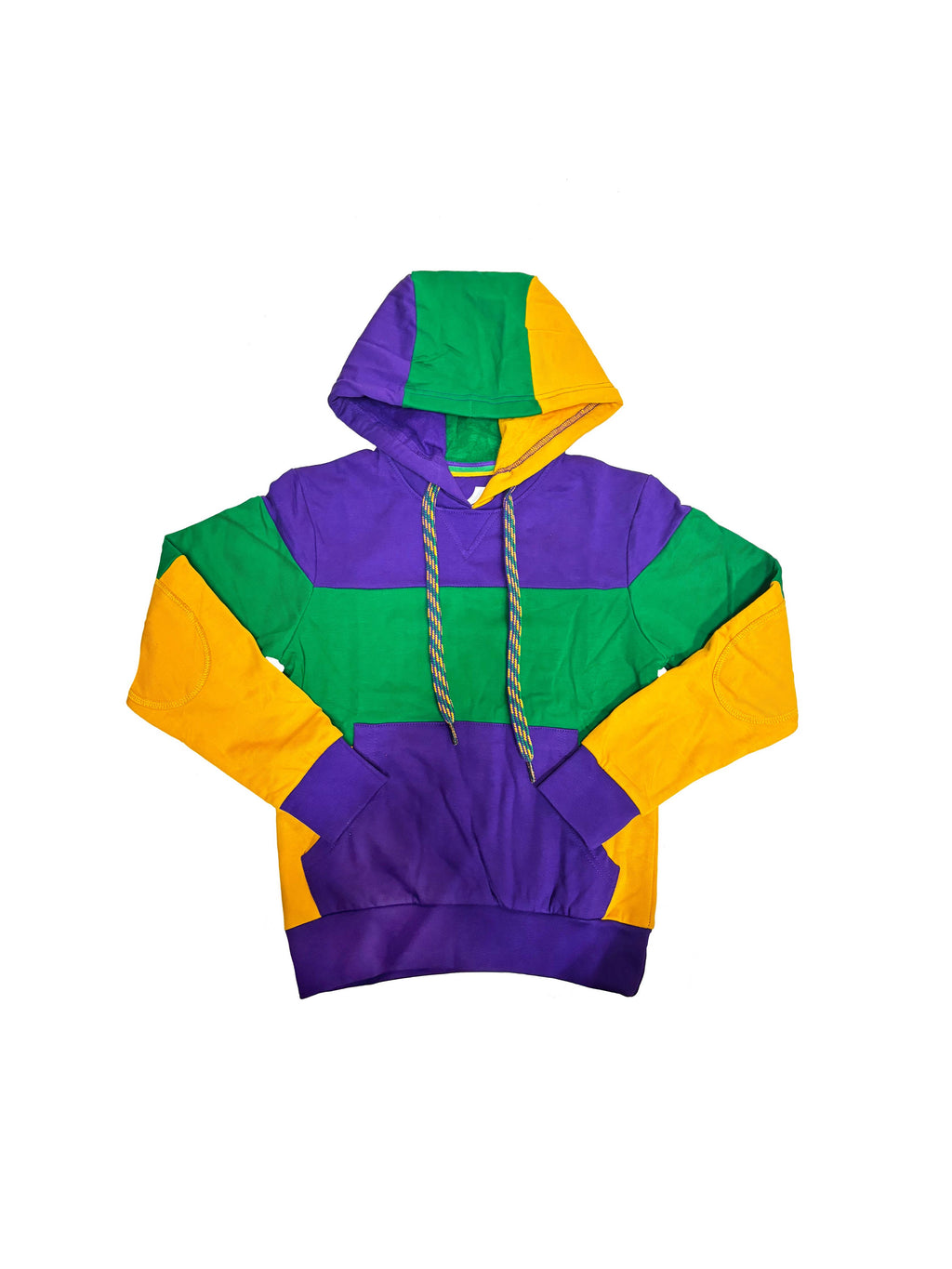 Mardi Gras Creation - Rugby Wide Panel Youth Hoodie: S (6/7T)