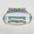 Toddler Girl Mardi Gras Stripes Skort: 3-4T