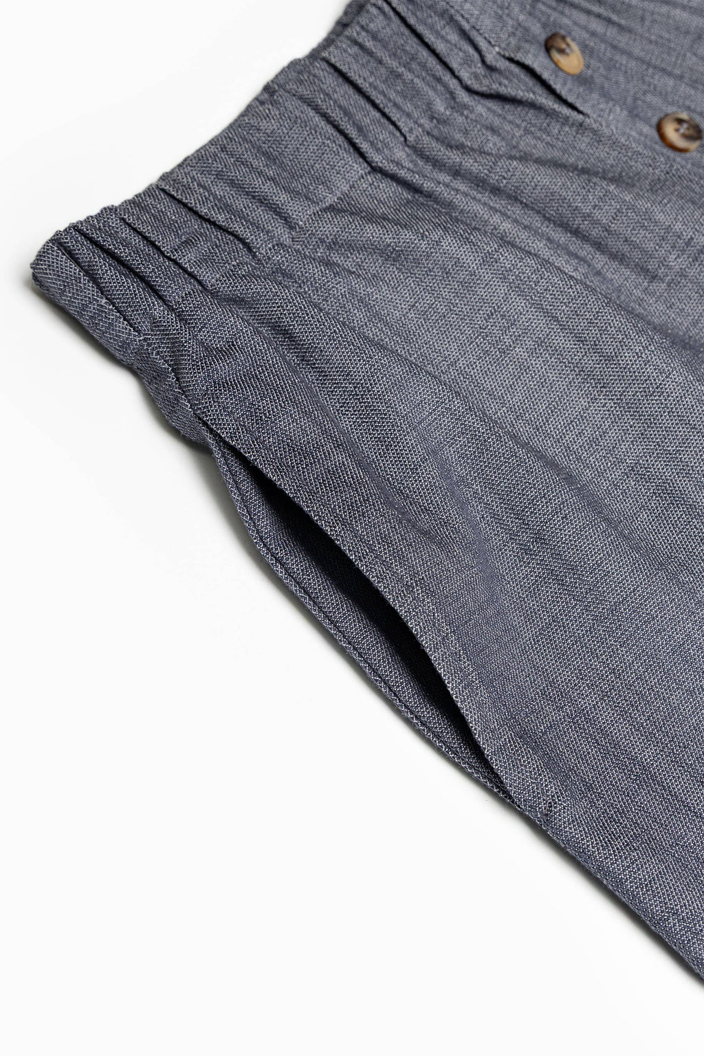 Denim Effortless Pull-On Woven Textured Shorts