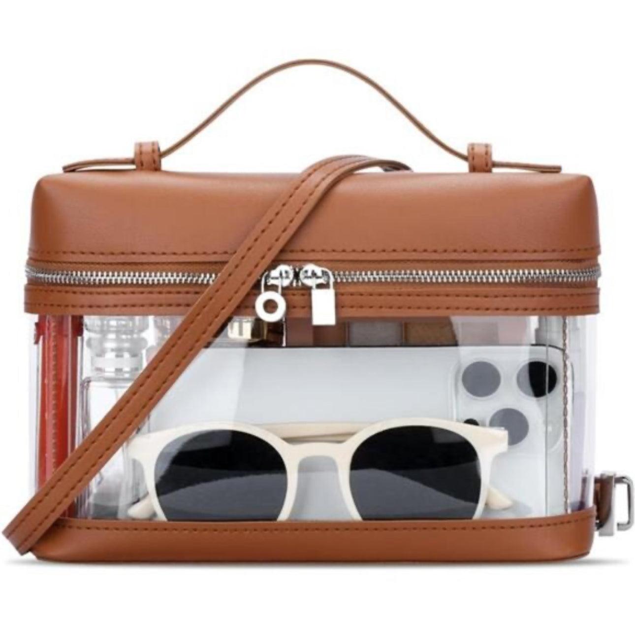 Pretty Simple | Brown Clear Crossbody