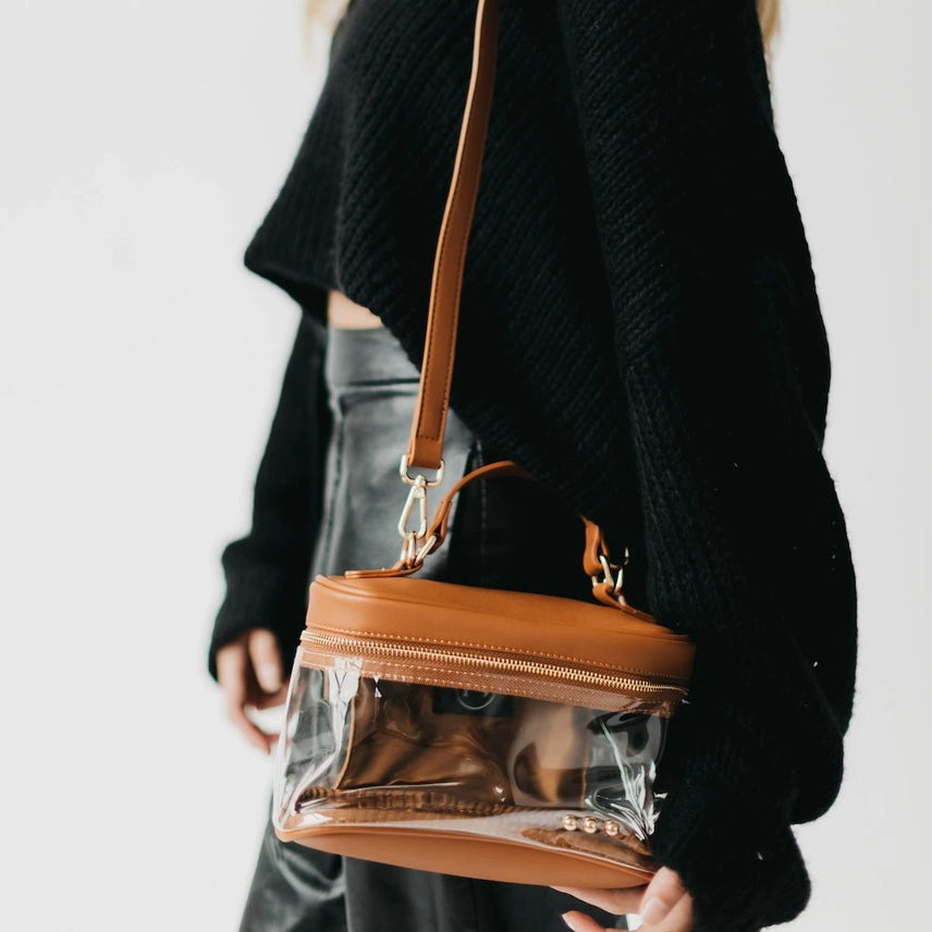Pretty Simple | Brown Clear Crossbody