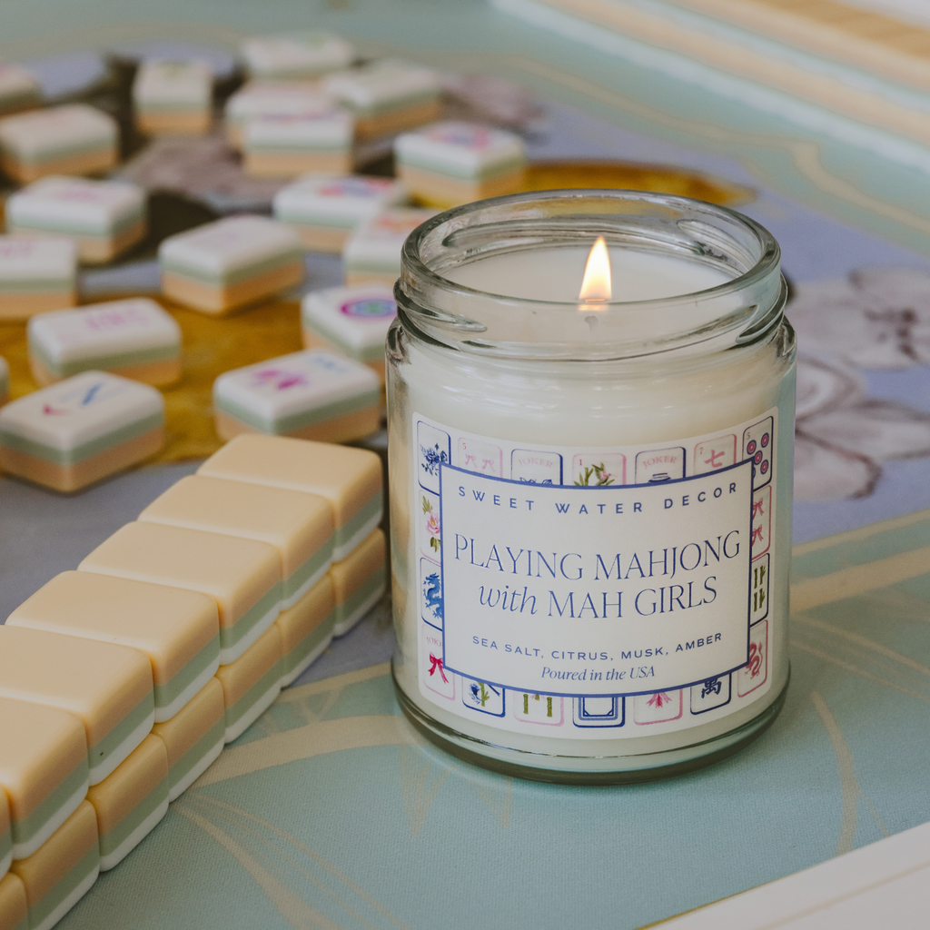 Playing Mahjong with Mah Girls | 9 oz Soy Candle