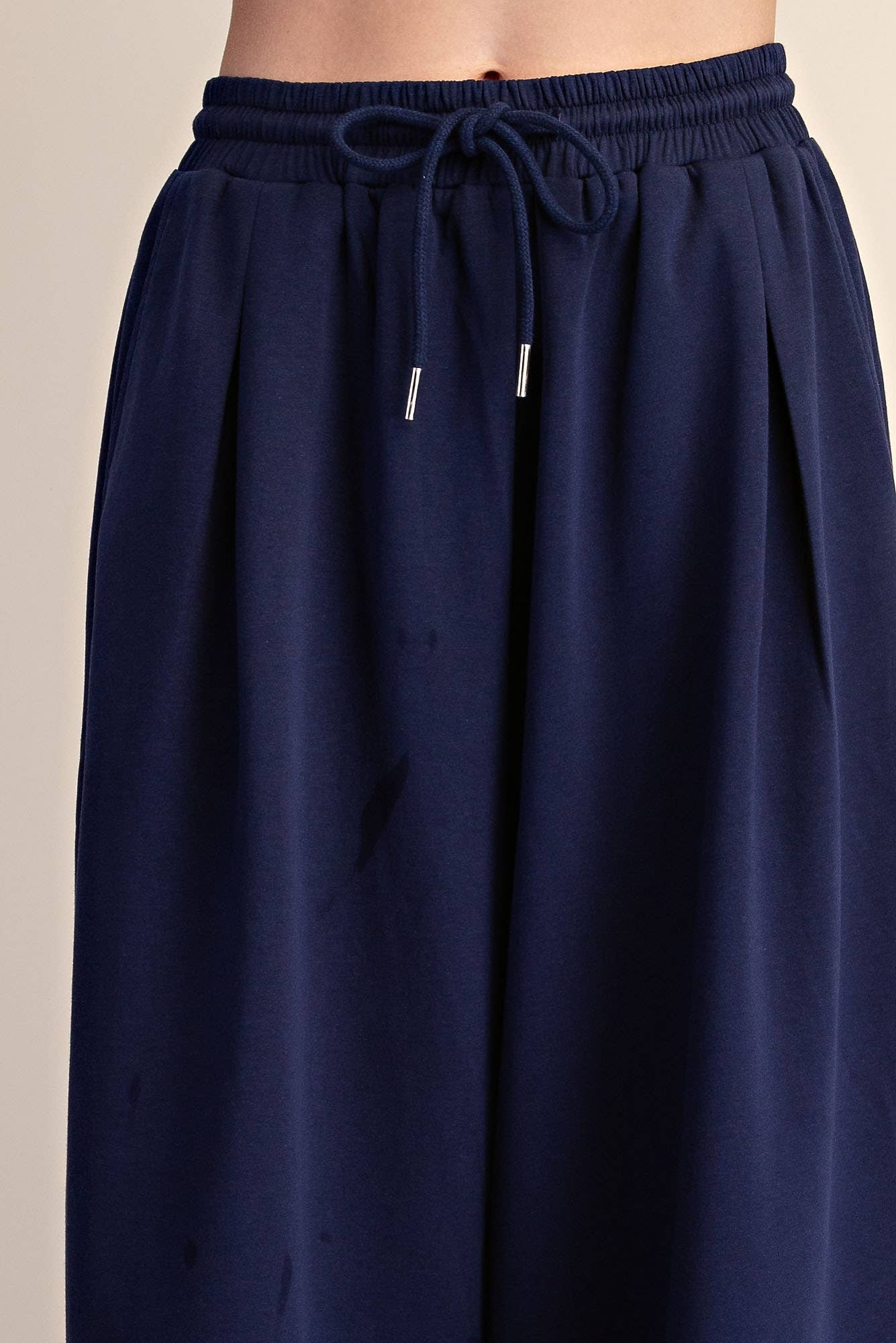 Glam | Bubble Sleeve Top and Wide Leg Pants Set